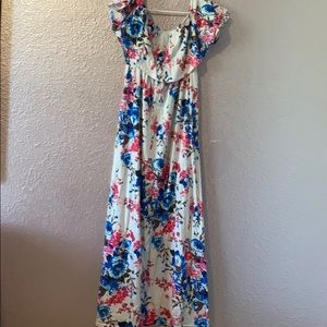 Off the shoulder maxi